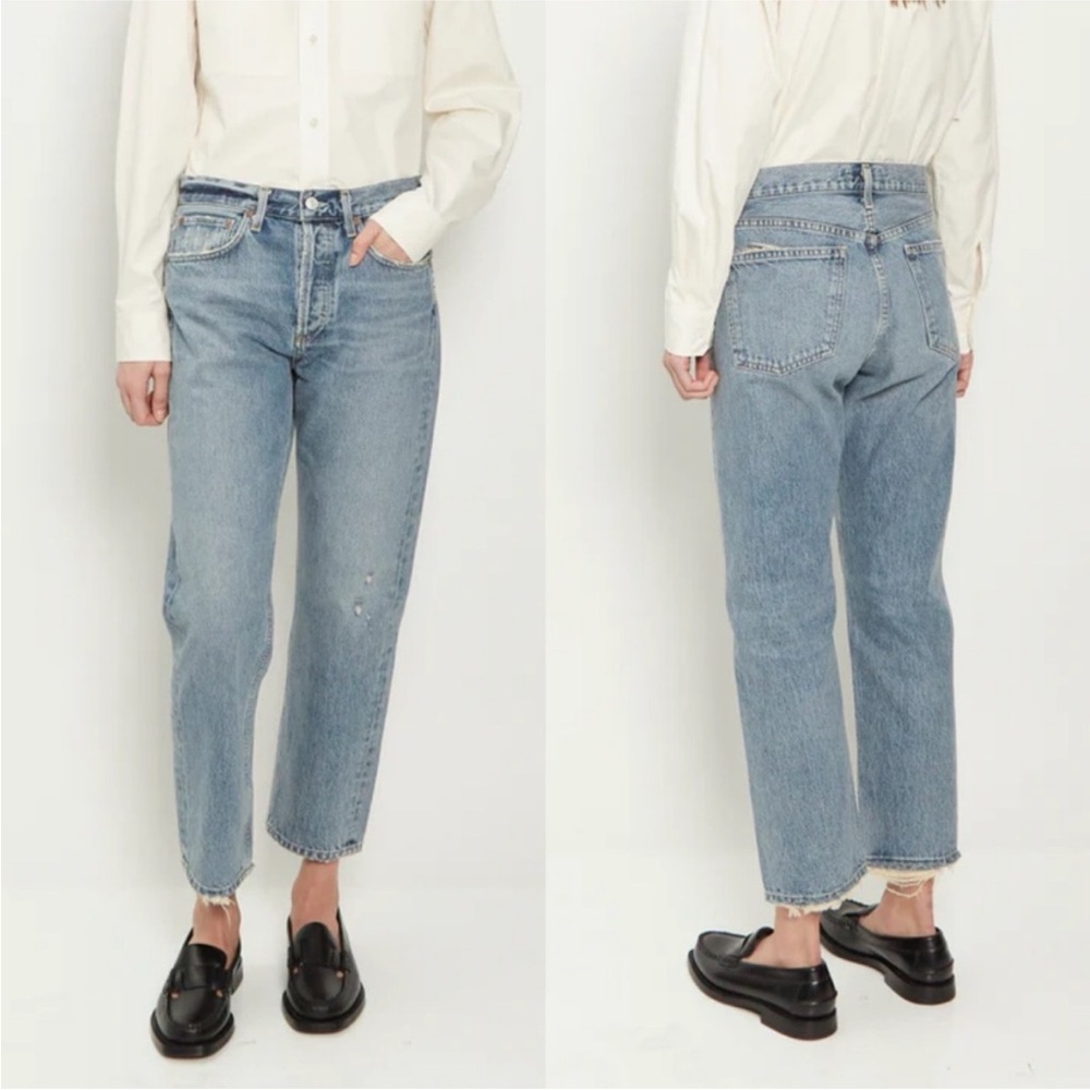 Agolde Parker Easy Straight Jean Size 27 Color Facade
